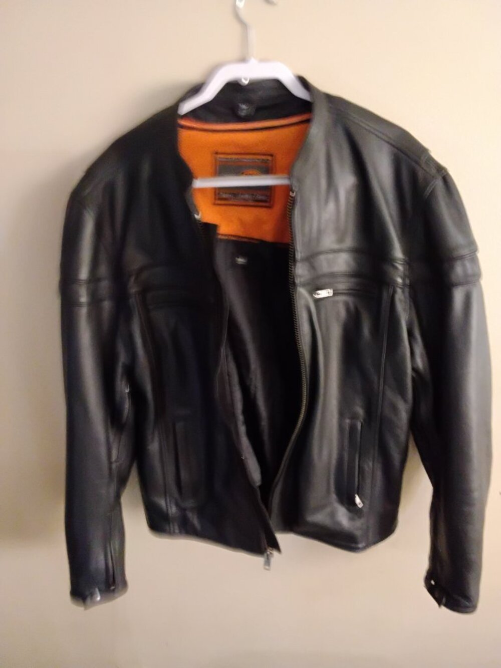 Heavy First Classics Premium Cowhide Leather Motorcycle Jacket Vented Size XL - Picture 11 of 11